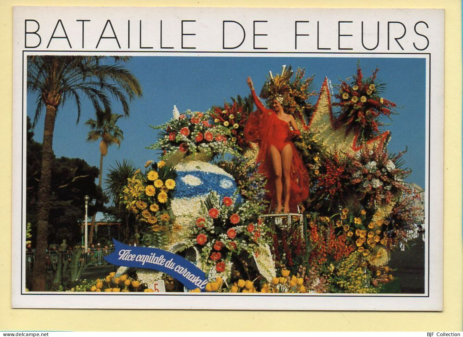 Carnaval : Carnaval De NICE – Bataille De Fleurs (animée) (voir Scan Recto/verso) - Carnaval