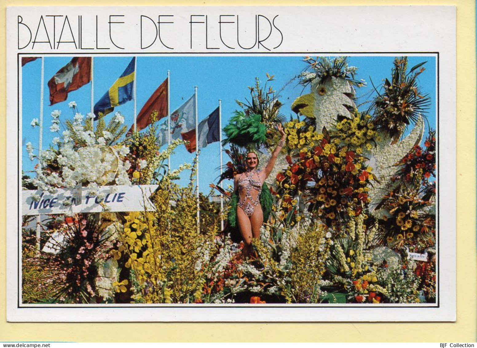 Carnaval : Carnaval De NICE – Bataille De Fleurs (animée) (voir Scan Recto/verso) - Carnival