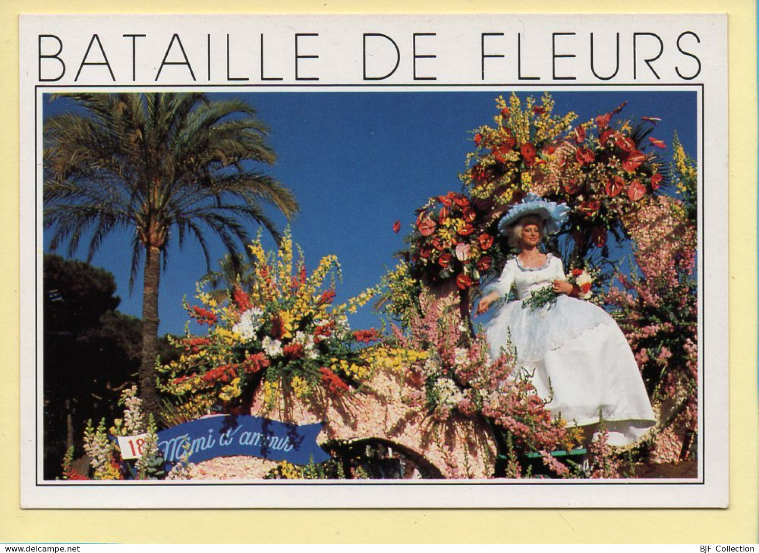 Carnaval : Carnaval De NICE – Bataille De Fleurs (animée) (voir Scan Recto/verso) - Karneval - Fasching