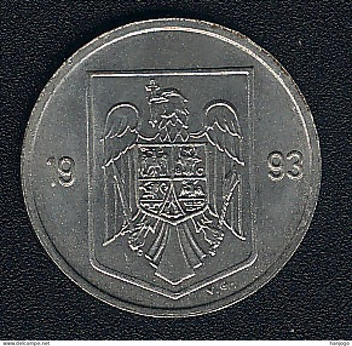 Rumänien, 5 Lei 1993, AUNC - Romania