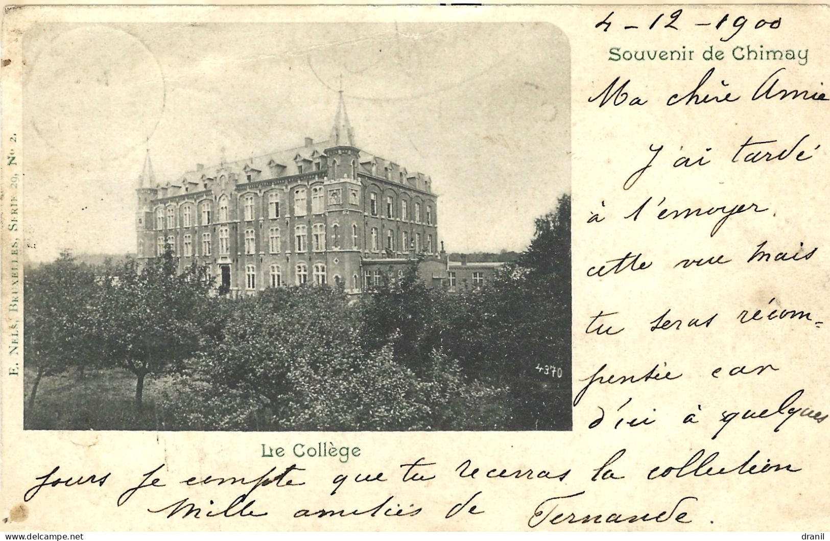 BELGIQUE - Souvenir De Chimay - Le Collège - Chimay