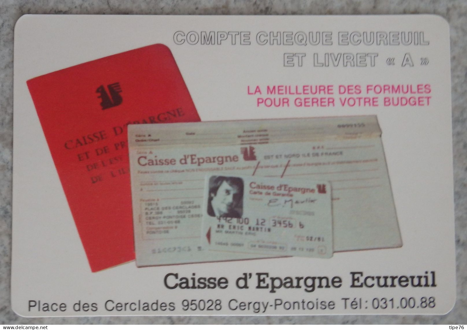 Petit Calendrier De  Poche 1984 Caisse D'Epargne écureuil Cergy Pontoise - Kleinformat : 1981-90