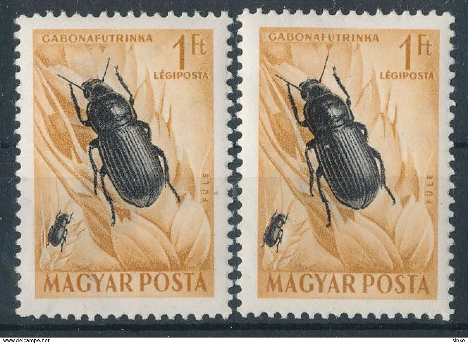 1954. Insects - L - Misprint - Varietà & Curiosità