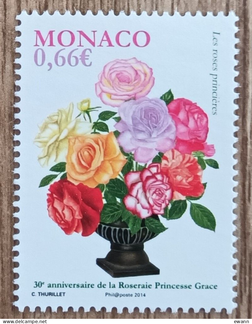 Monaco - YT N°2935 - Roseraie Princesse Grace - 2014 - Neuf - Unused Stamps