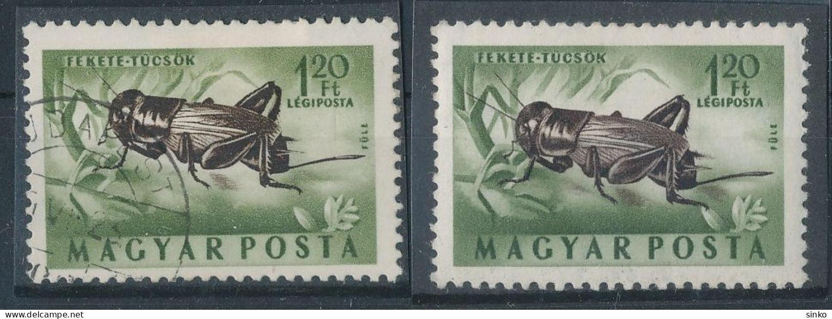 1954. Insects - L - Misprint - Plaatfouten En Curiosa