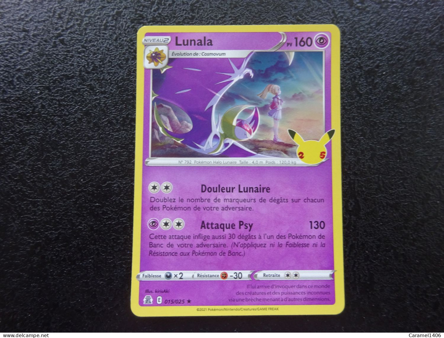 LUNALA 160 PV HOLOGRAPHIQUE 015/025  25 ANS COMME NEUVE - Sonstige & Ohne Zuordnung