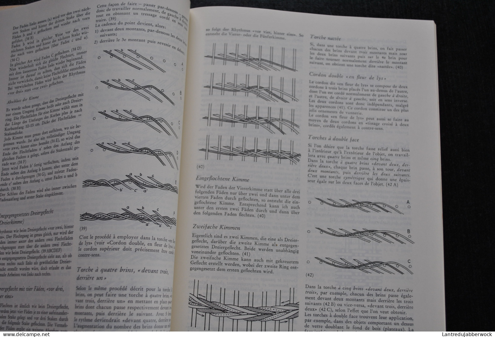 Peddigrohrfletchten Vannerie Travail Du Rotin Outillage éclisse Fonds En Bois Technique Tissage Planches Explicatives  - Do-it-yourself / Technical