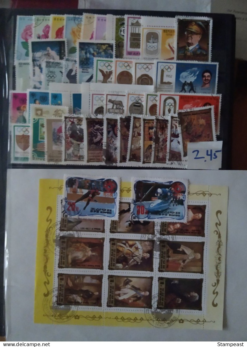 Korea 50 Verschiedene Briefmarken Los 2.45 - Corea Del Nord