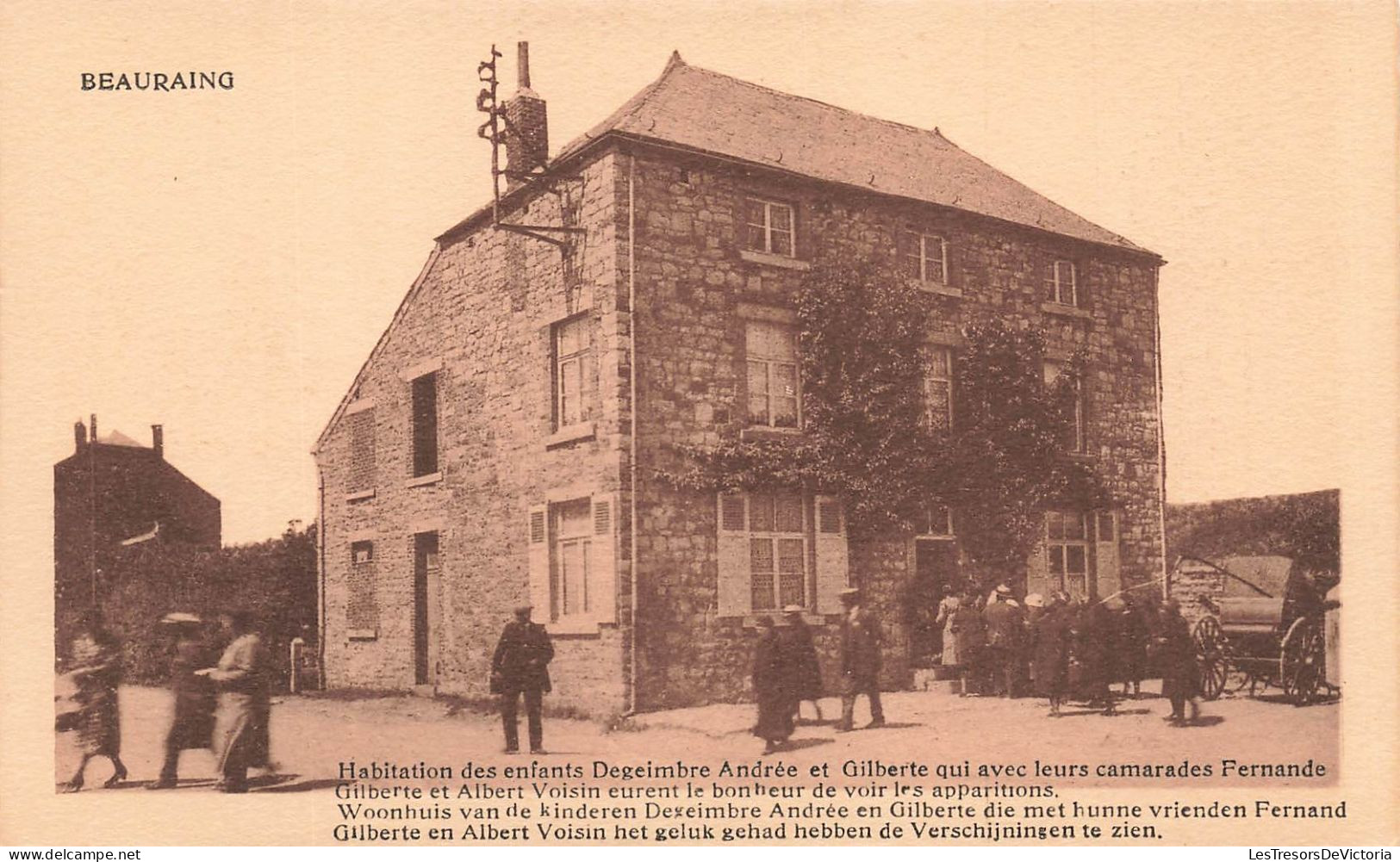 BELGIQUE - Beauraing - Habitation Des Enfants Degeimbre Andrée Et Gilberte... - Animé  - Carte Postale Ancienne - Beauraing