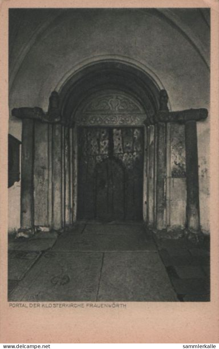 57838 - Frauenwörth, Kloster Frauenchiemsee - Portal Der Klosterkirche - 1927 - Rosenheim