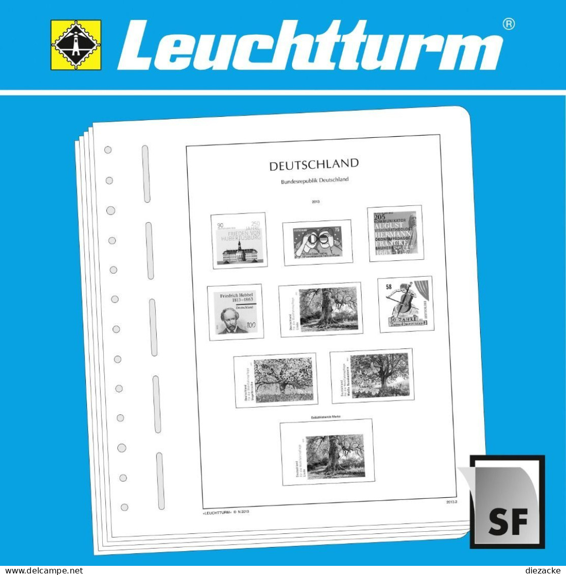 Leuchtturm Blankoblätter Für Selbstklebende ATM BRD (5er Pack) 361339 Neu ( - Blankoblätter