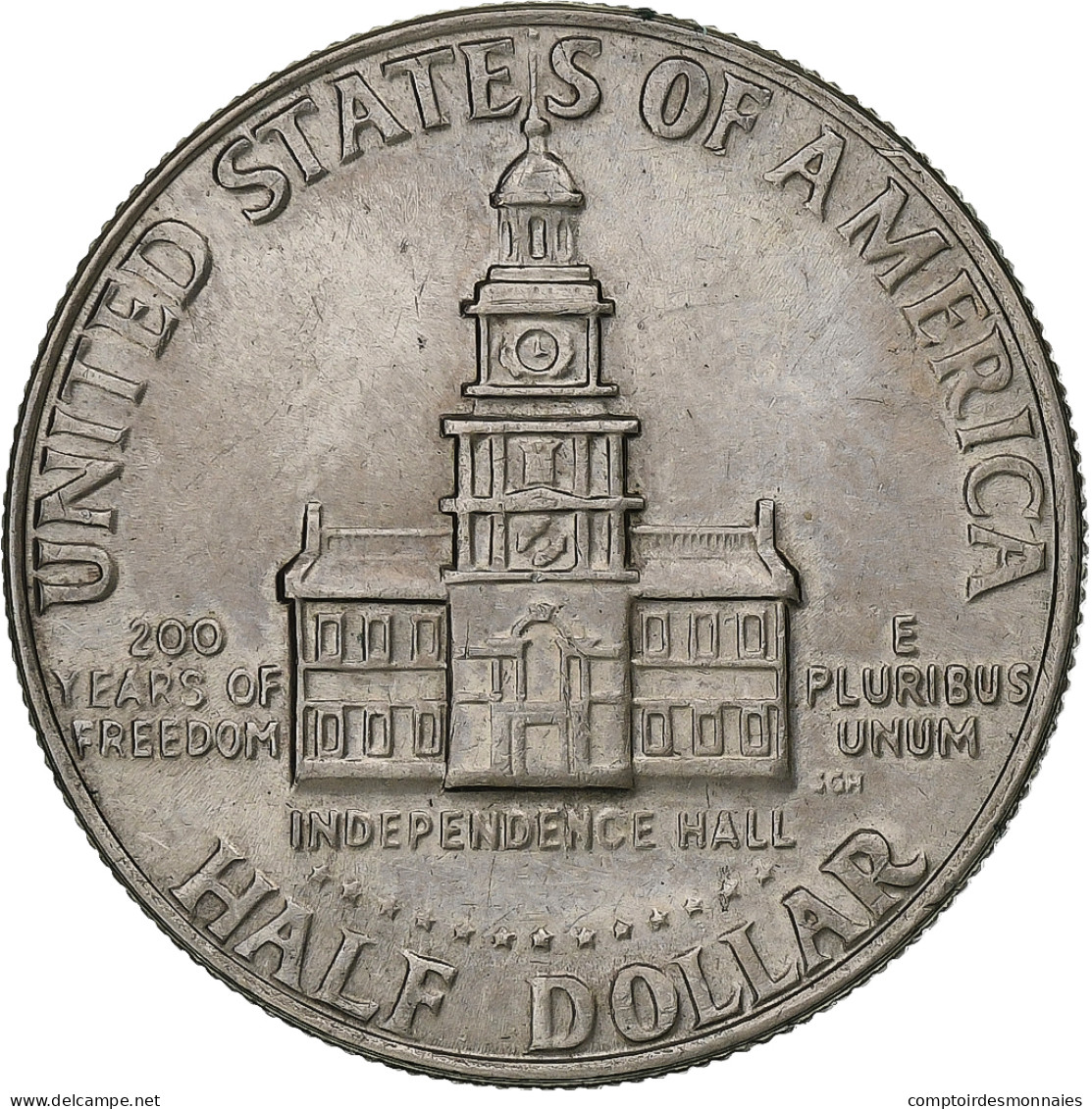 États-Unis, Half Dollar, Kennedy Half Dollar, 1976, U.S. Mint, Cupro-nickel - 1964-…: Kennedy