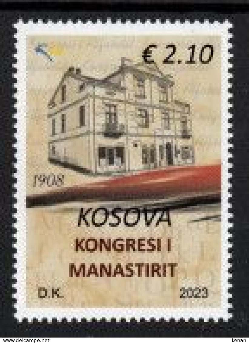 Kosovo, 2023, The 115th Anniversary Of The Congress Of Monastirit, Definitive (MNH) - Kosovo