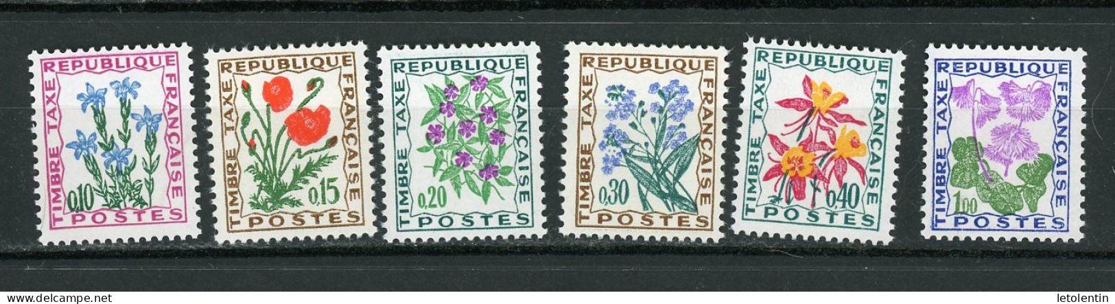 FRANCE - TAXE N° Yt 96+97+98+99+100+102** - 1960-.... Mint/hinged