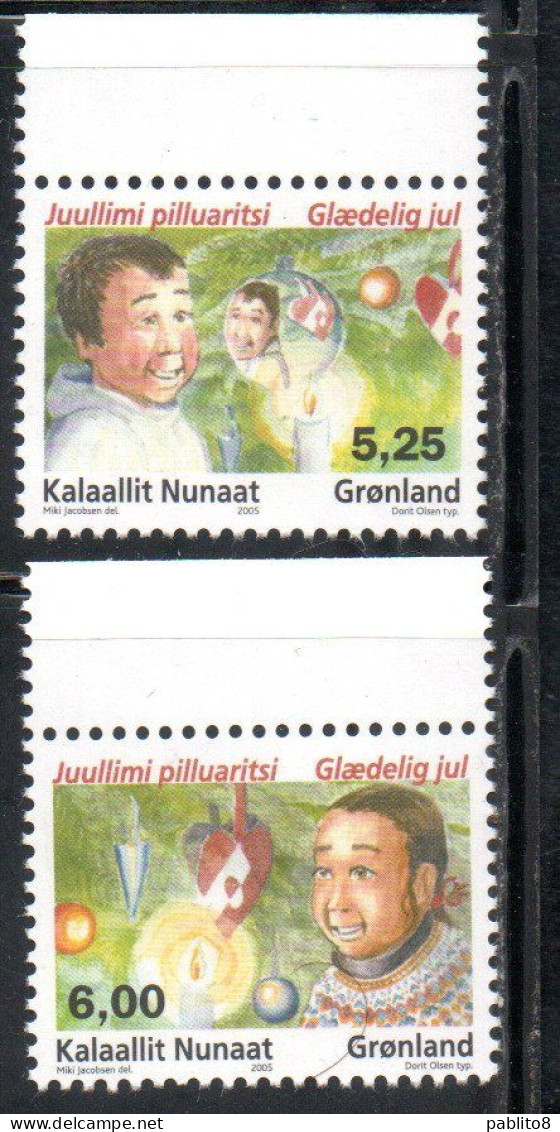 GREENLAND GRONLANDS GROENLANDIA GRØNLAND 2005 CHRISTMAS WEIHNACHTEN NATALE NOEL NAVIDAD COMPLETE SET SERIE COMPLETA MNH - Neufs