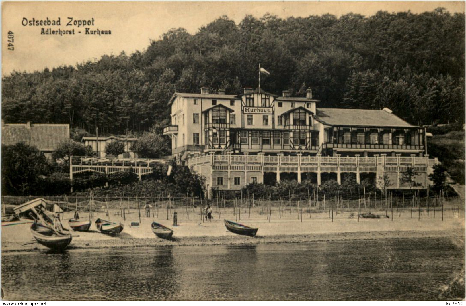 Ostseebad Zoppot - Adlershorst Kurhaus - Danzig