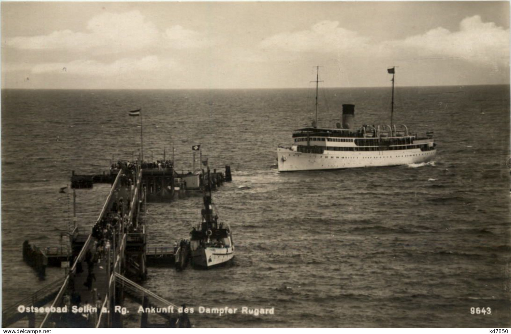 Ostseebad Sellin Auf Rügen - Ankunft Des Dampfer Rugard - Sellin