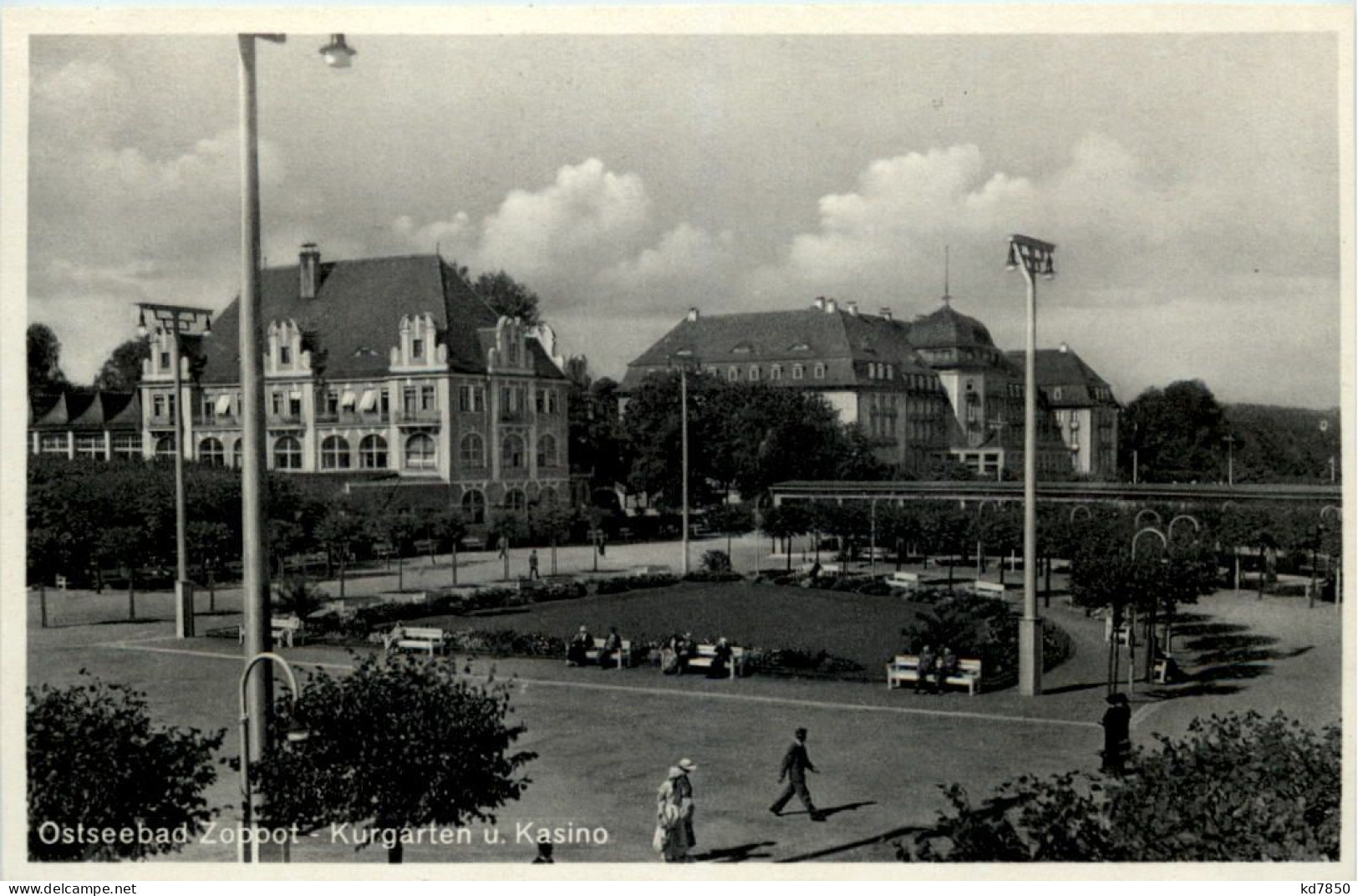 Ostseebad Zoppot - Kurgarten Und Kasino - Danzig