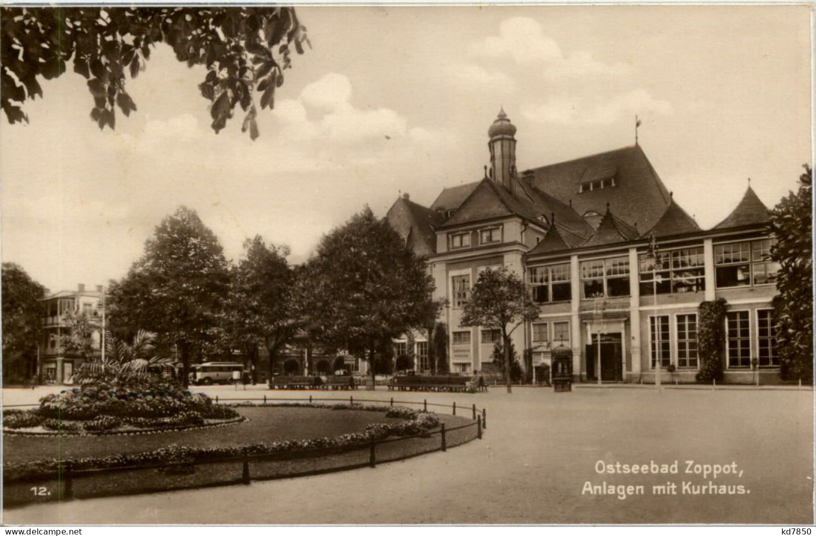 Zoppot - Anlagen Mit Kurhaus - Danzig