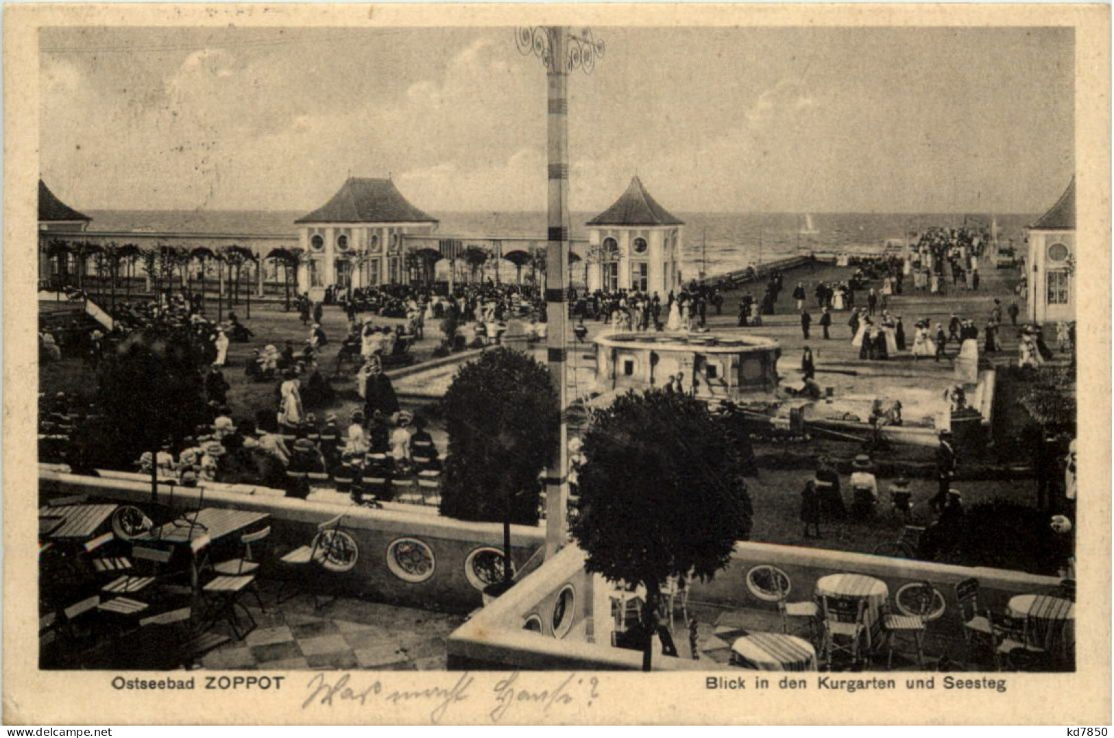 Ostseebad Zoppot - Blick In Den Kurgarten - Danzig