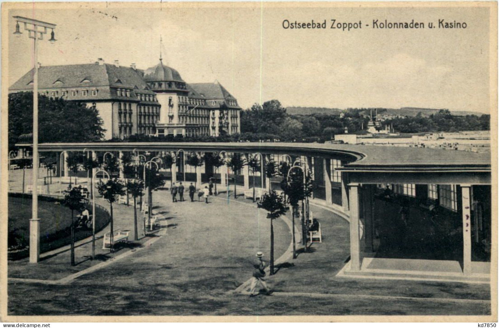 Ostseebad Zoppot - Kolonnaden - Danzig