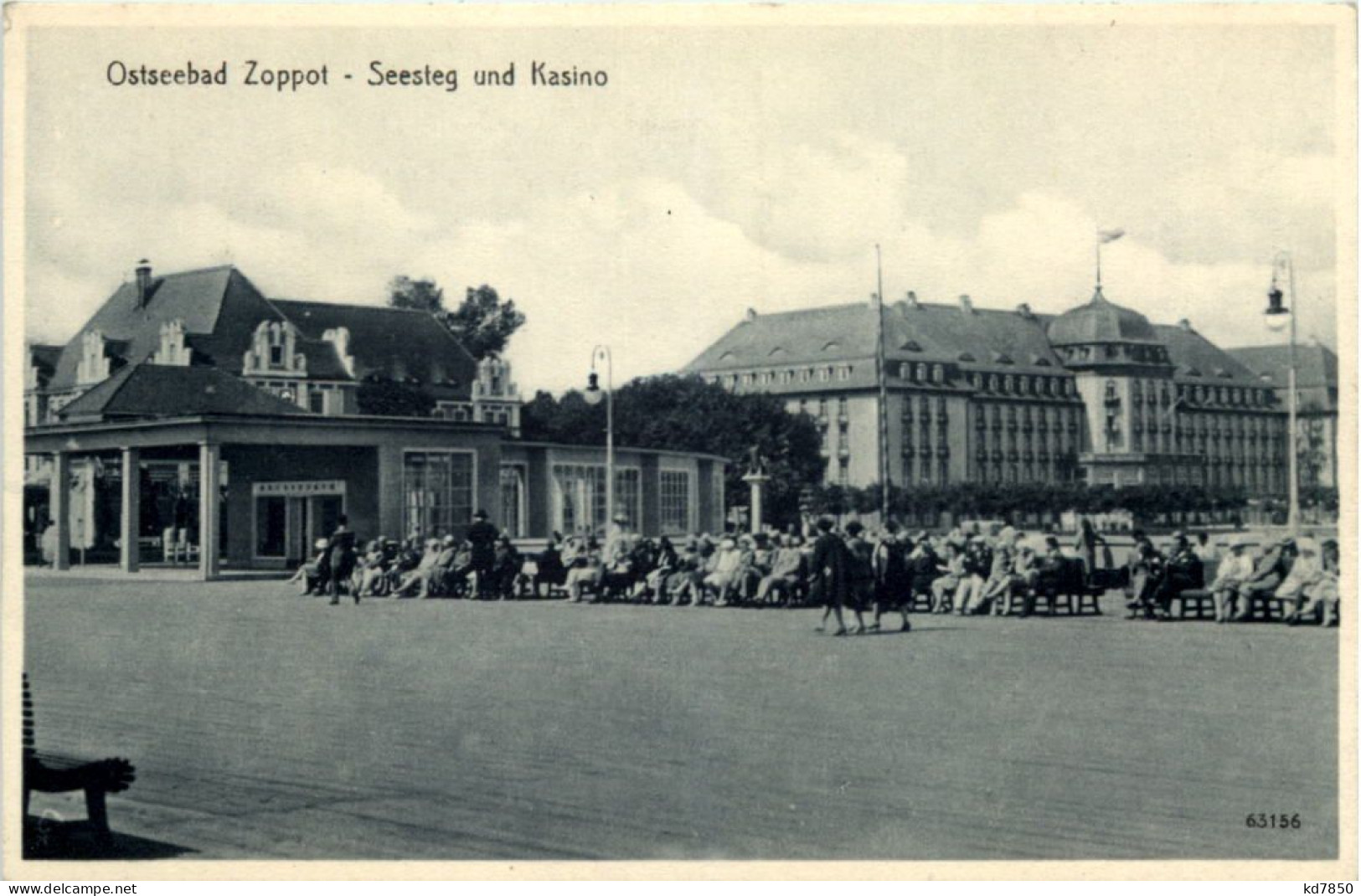 Ostseebad Zoppot - Seesteg Mit Kasino - Danzig