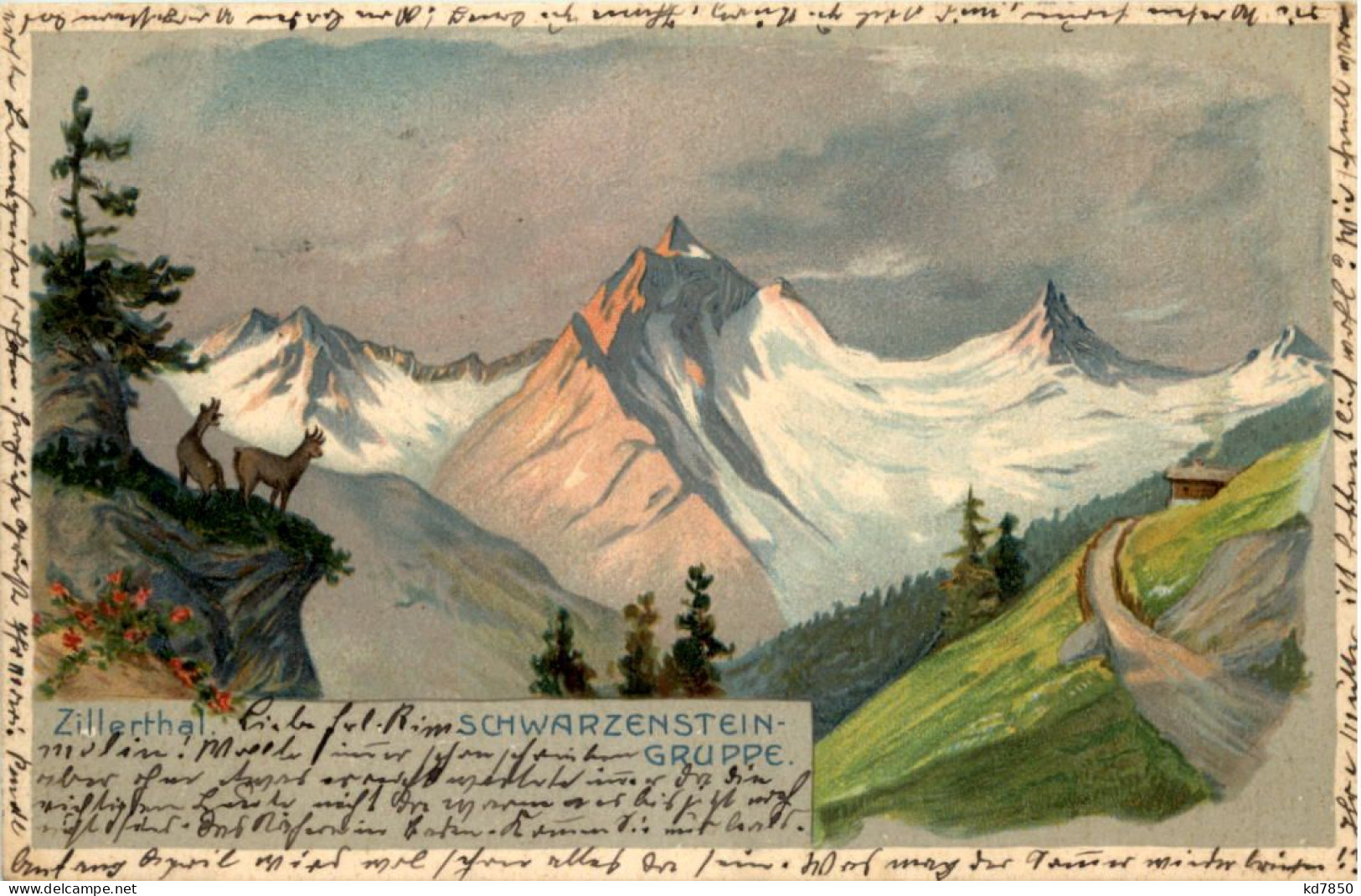 Zillertal - Schwarzenstein Gruppe - Litho - Zillertal