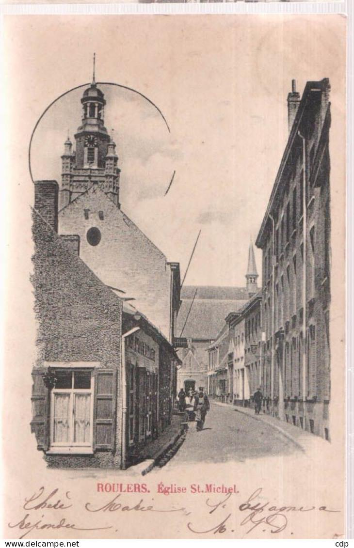 CPA ROULERS église   1901 - Roeselare