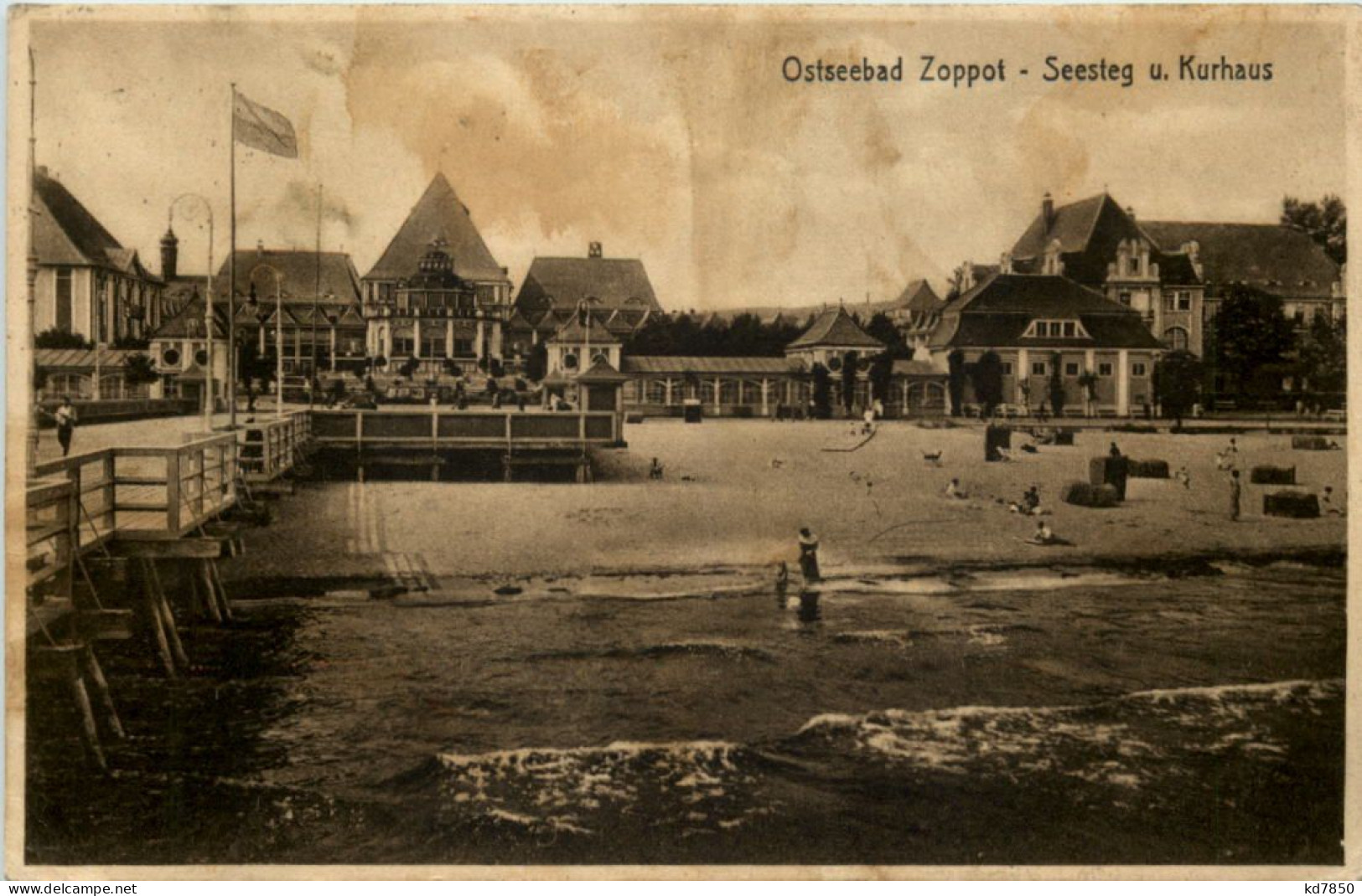 Ostseebad Zoppot - Seesteg Und Kurhaus - Danzig