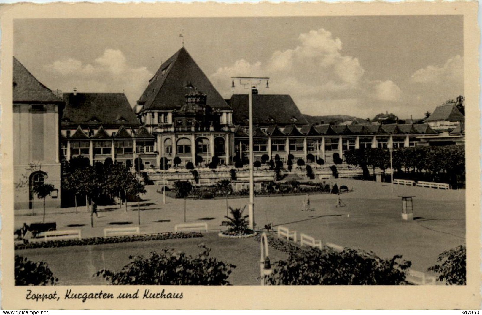 Ostseebad Zoppot - Kurgarten Und Kurhaus - Danzig