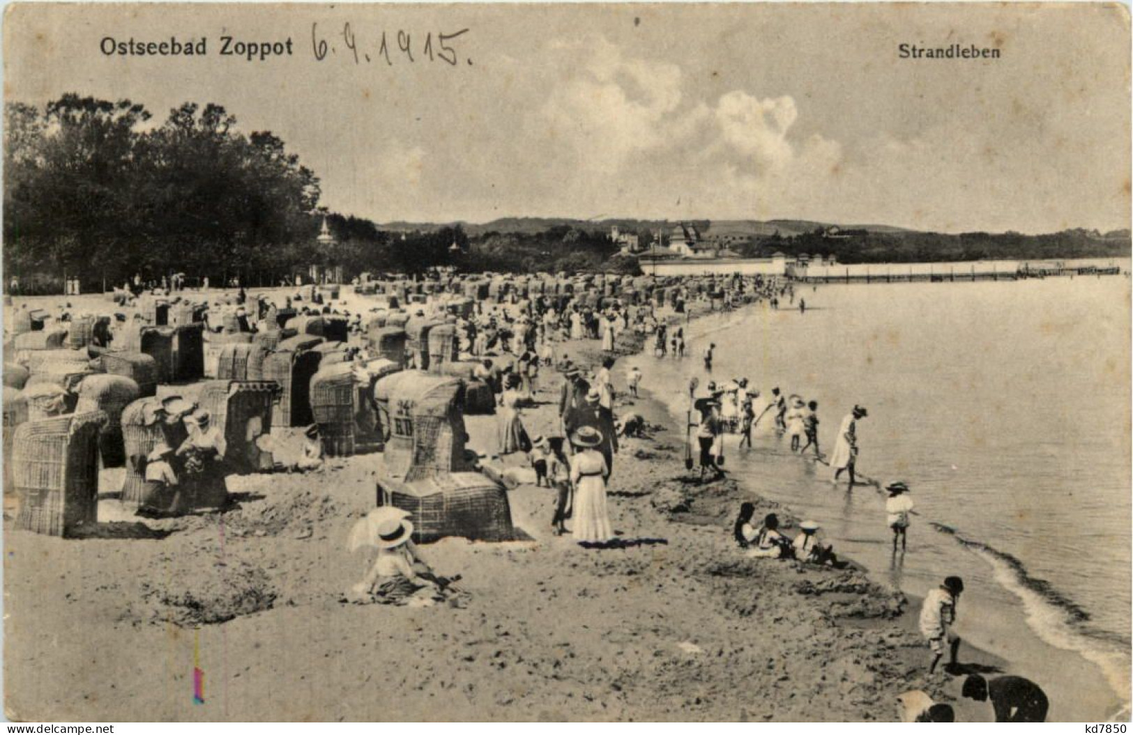 Ostseebad Zoppot - Strandleben - Danzig