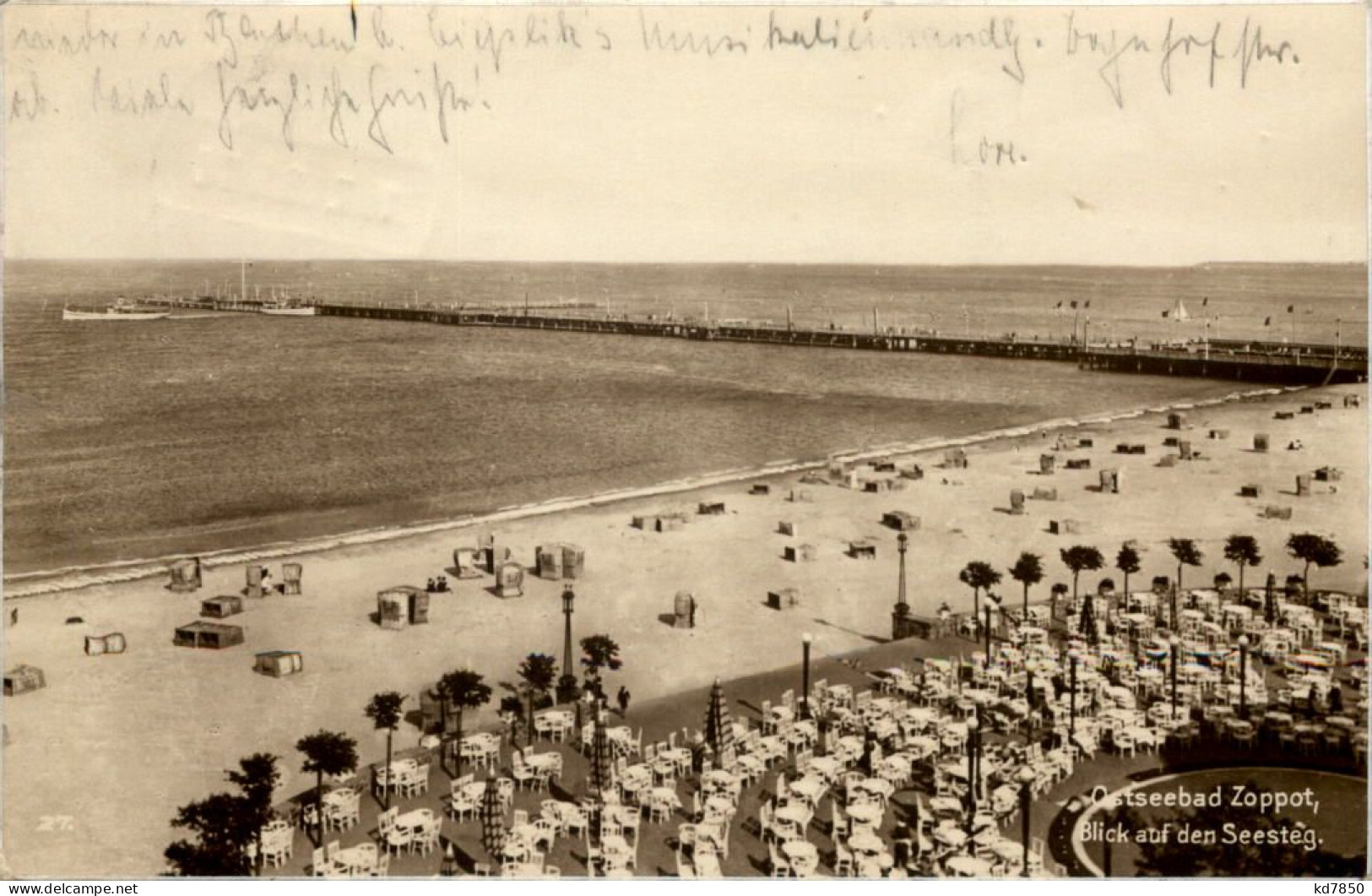 Ostseebad Zoppot - Blick Auf Seesteg - Danzig