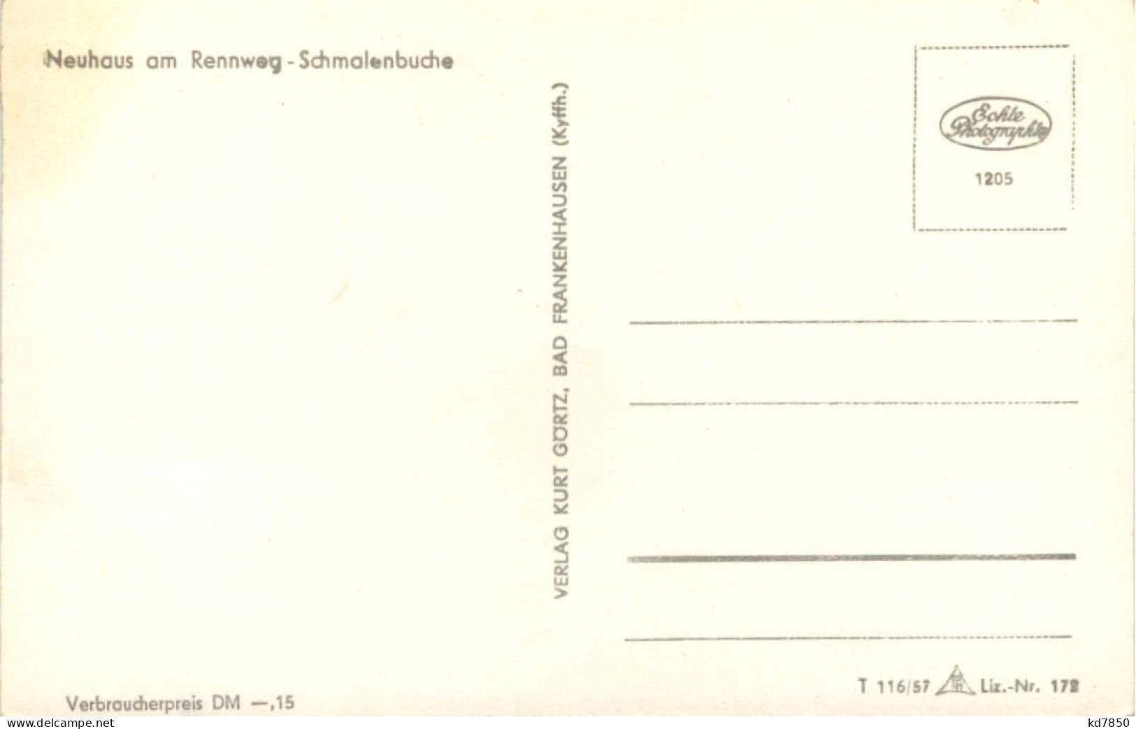 Neuhaus Am Rennweg, Schmalenbuche - Neuhaus