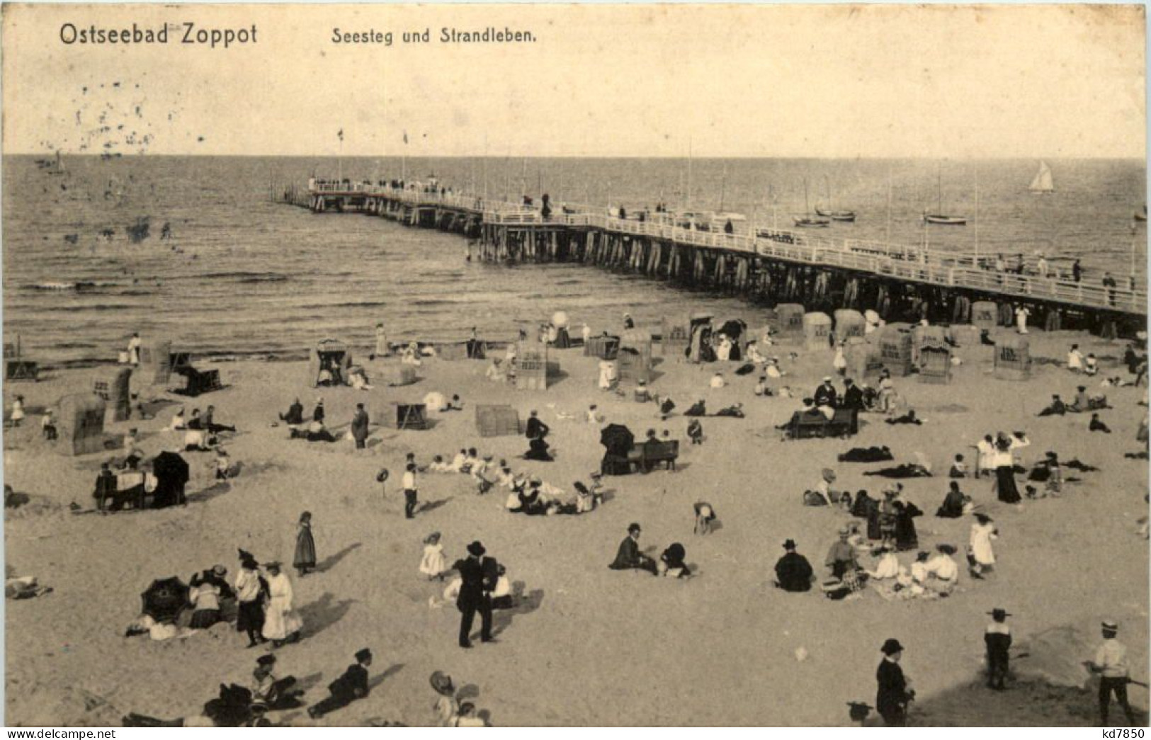 Ostseebad Zoppot - Seesteg - Danzig