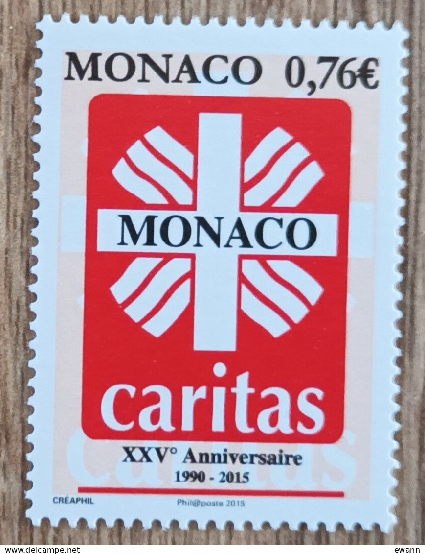 Monaco - YT N°2971 - 25e Anniversaire De Caritas Monaco - 2015 - Neuf - Unused Stamps
