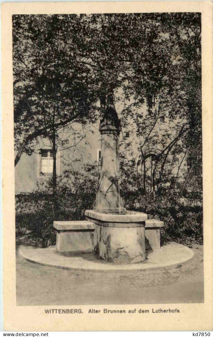 Wittenberg, Alter Brunnen Auf Dem Lutherhofe - Wittenberg