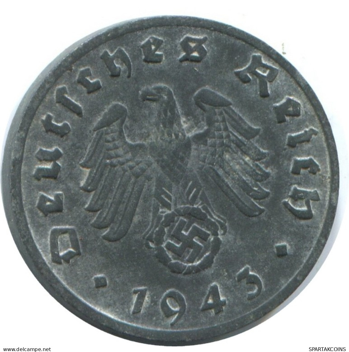 1 REICHSPFENNIG 1943 D GERMANY Coin #AE259.U.A - 1 Reichspfennig