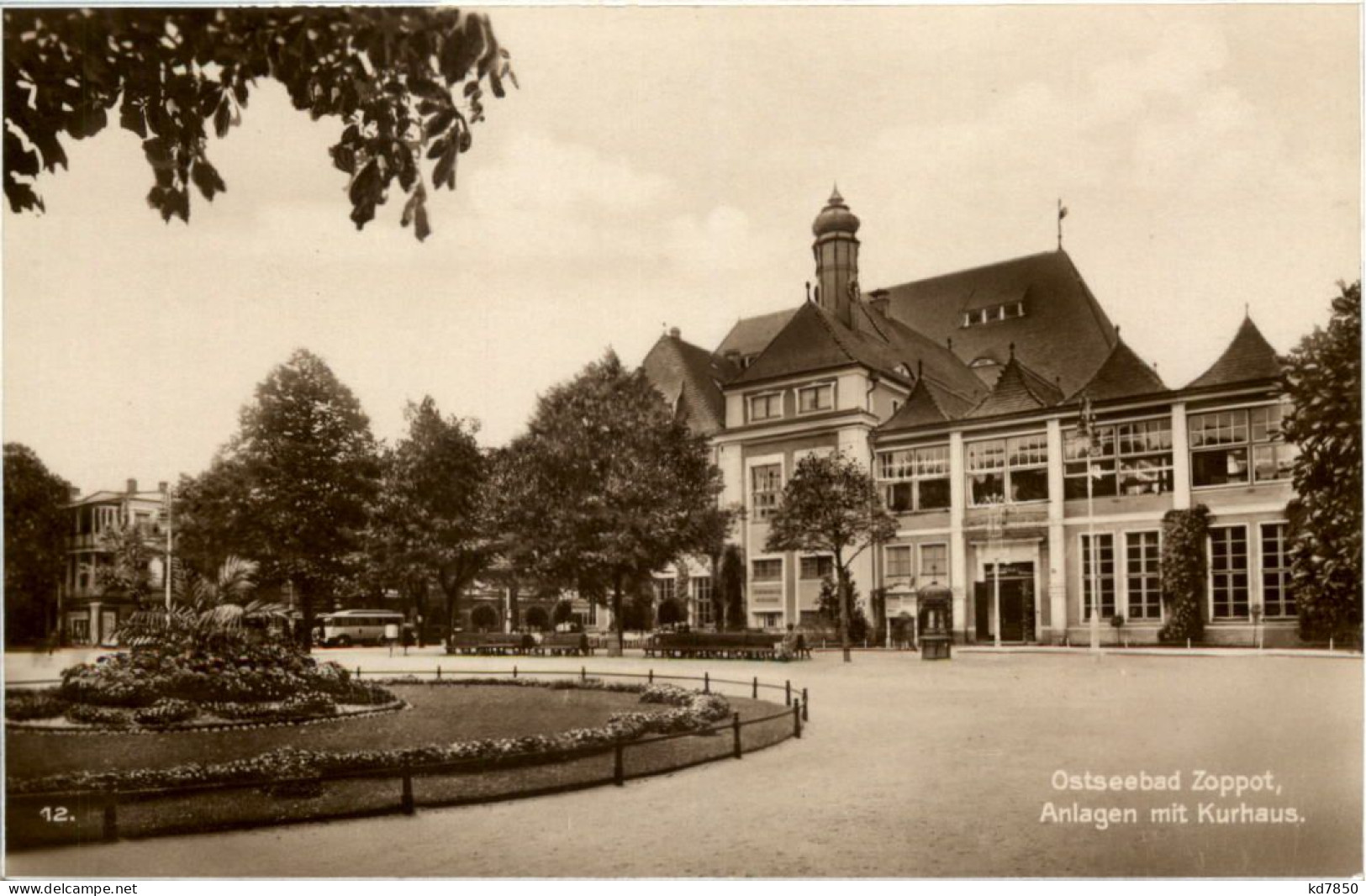 Ostseebad Zoppot - Anlagen Mit Kurhaus - Danzig