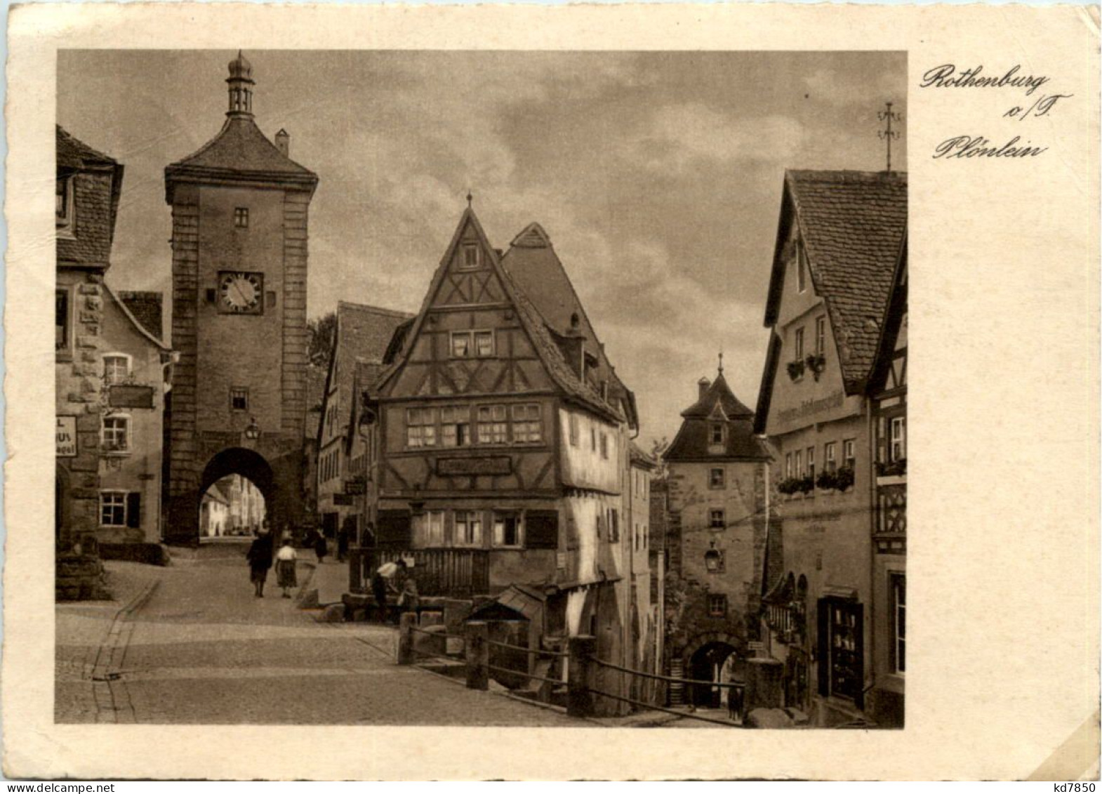 Rothenburg O.T., Plönlein - Rothenburg O. D. Tauber