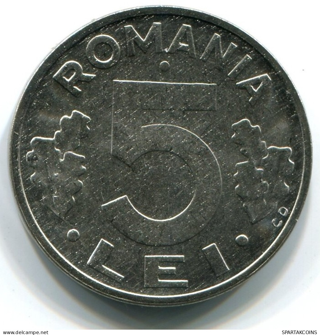 5 LEI 1992 RUMÄNIEN ROMANIA UNC Eagle Coat Of Arms V.G Mark Münze #W11316.D.A - Rumania