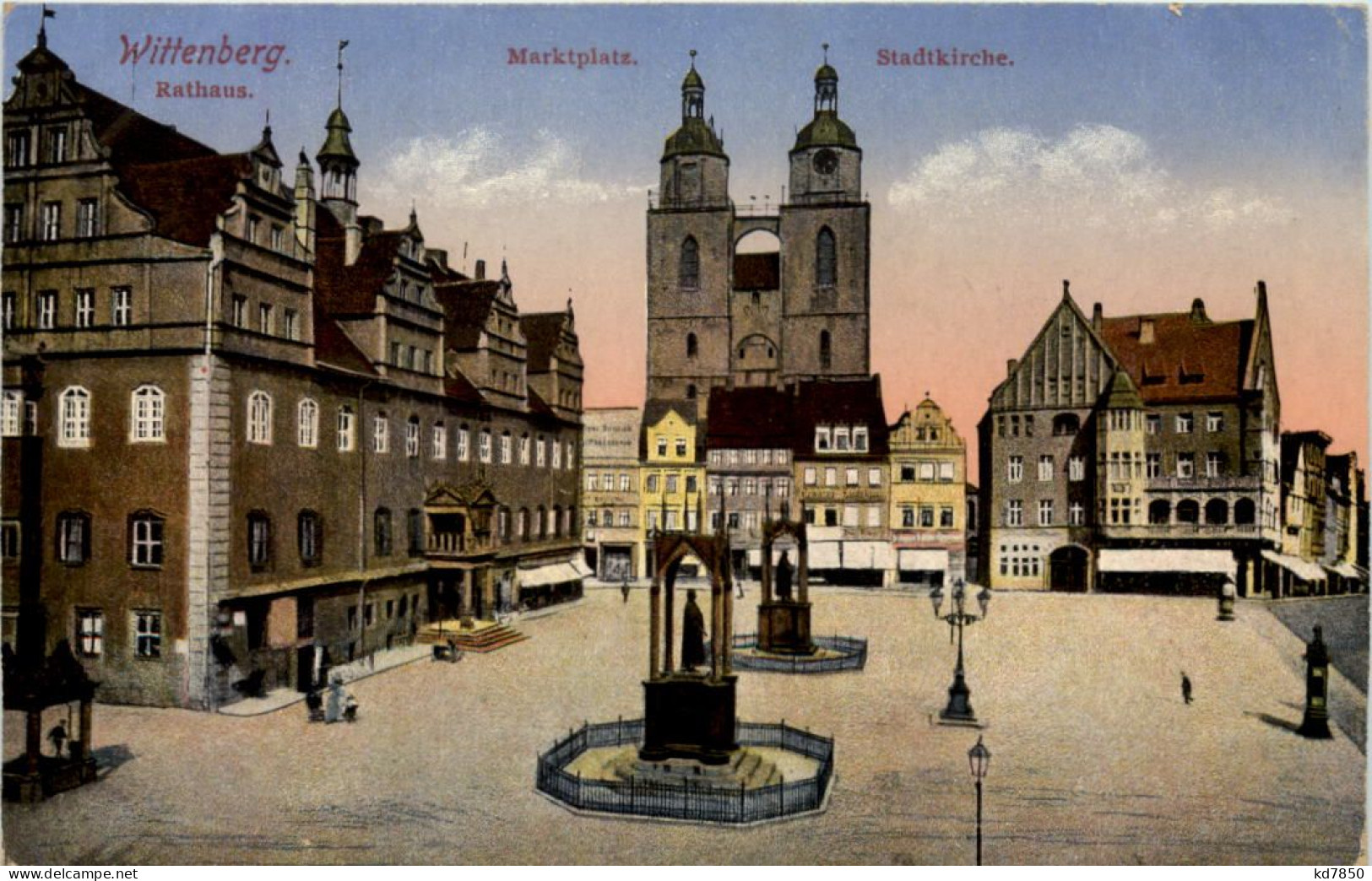 Wittenberg, Marktplatz, Stadtkirche - Wittenberg