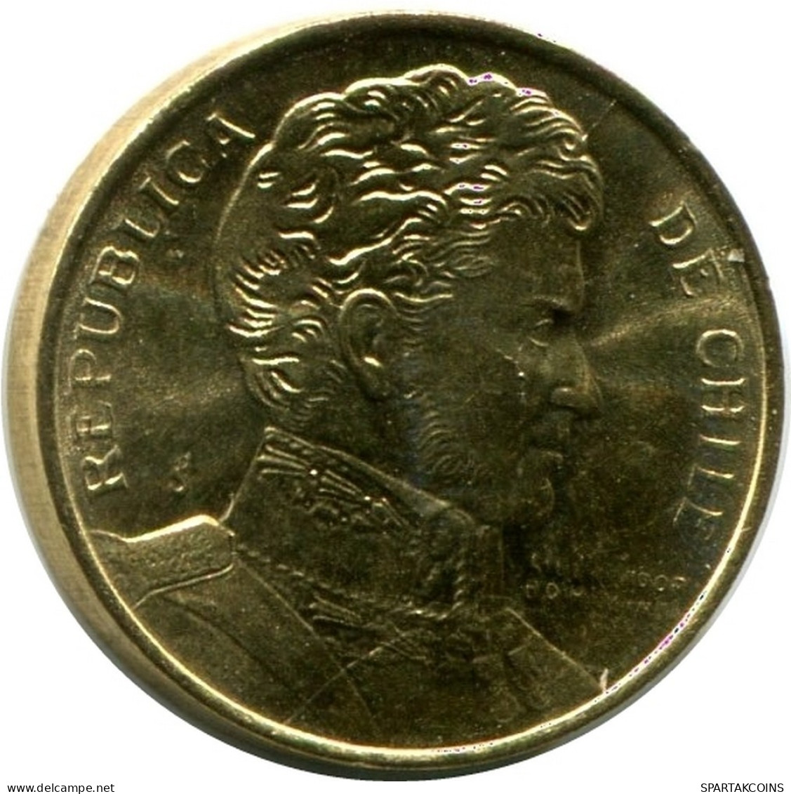 1 PESO 1990 CHILE UNC Moneda #M10146.E.A - Cile