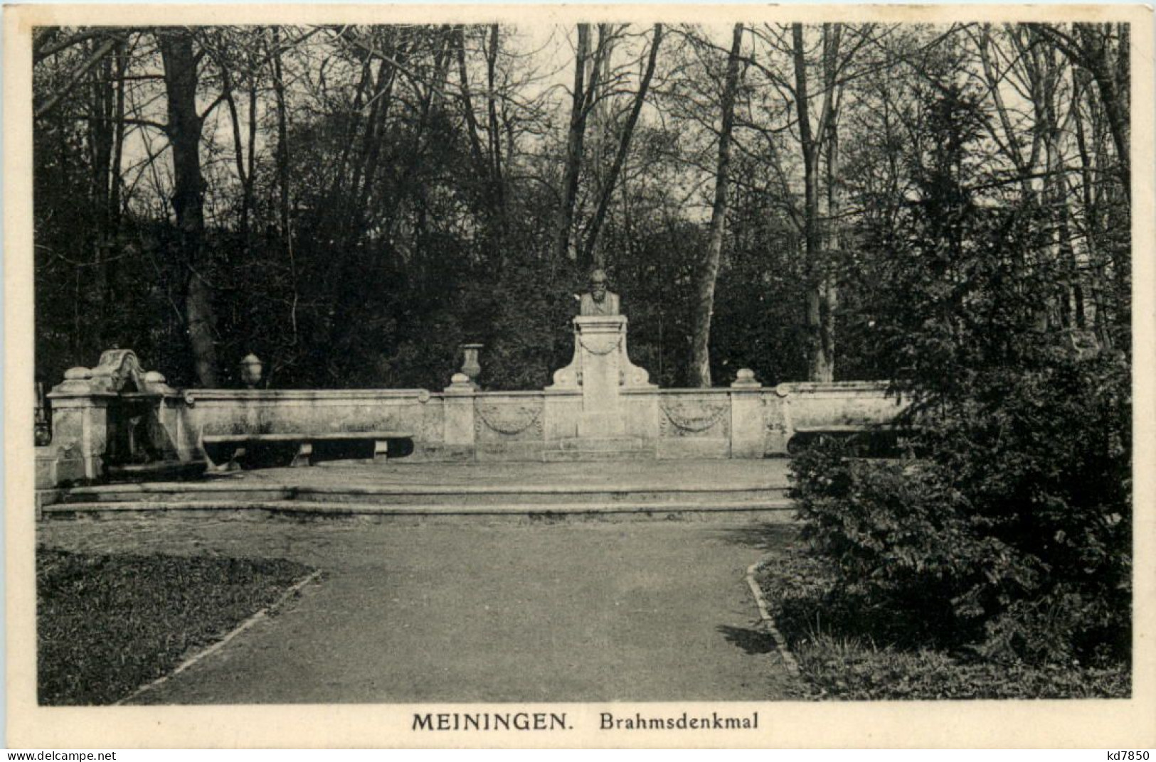 Meiningen, Brahmsdenkmal - Meiningen