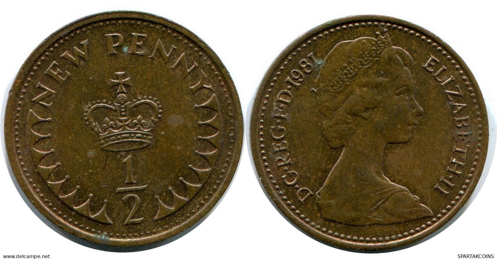 PENNY 1981 UK GROßBRITANNIEN GREAT BRITAIN Münze #AX095.D.A - 1 Penny & 1 New Penny