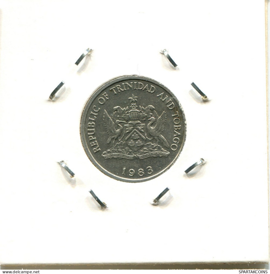 25 CENTS 1983 TRINIDAD AND TOBAGO Coin #BA129.U.A - Trinidad Y Tobago