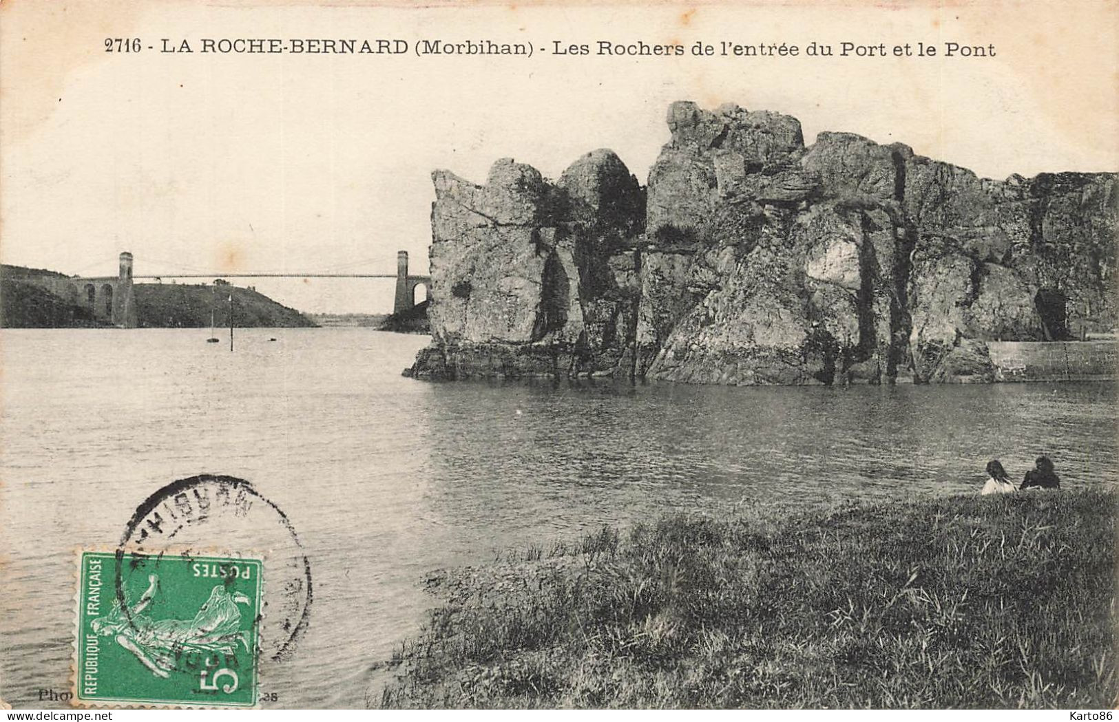 La Roche Bernard * Les Rochers De L'entée Du Port Et Le Pont - La Roche-Bernard