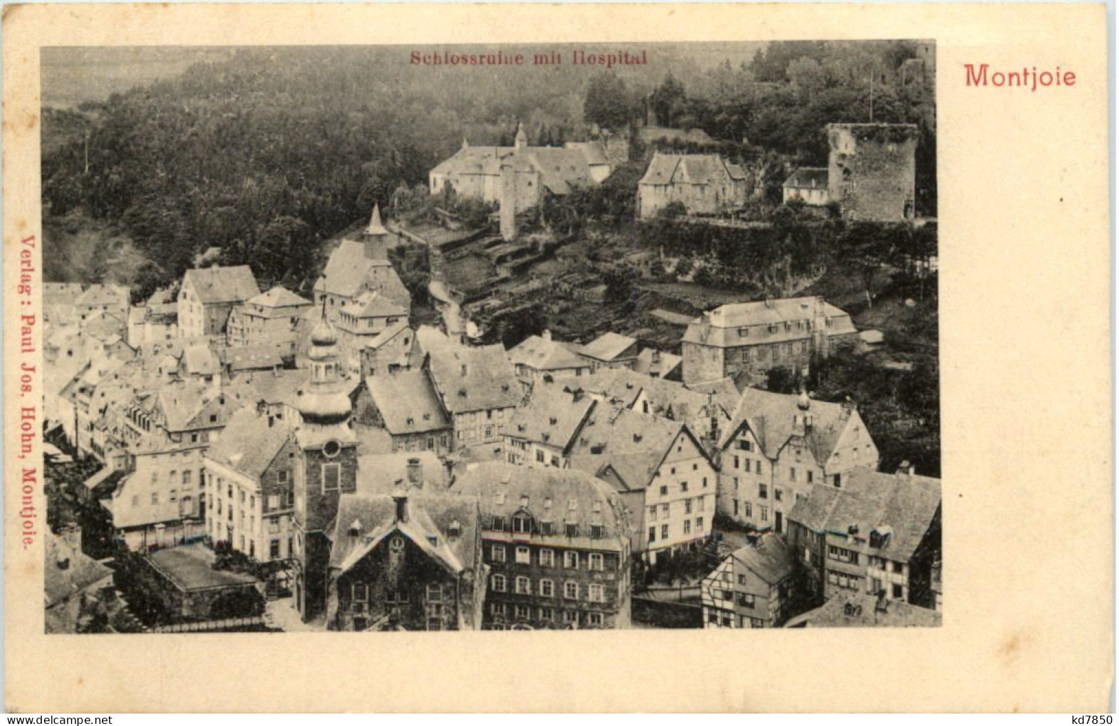Montjoie-Monschau-Eifel, Schlossruine Mit Hospital - Monschau
