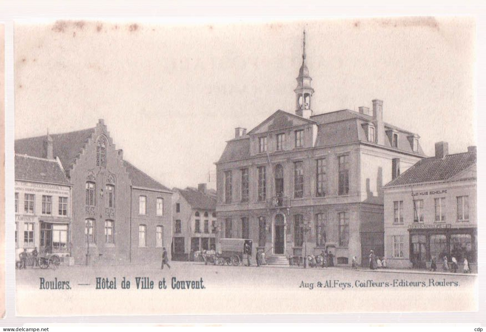 CPA ROULERS BATTELAGE  HOTEL DE VILLE _ COUVENT - Roeselare