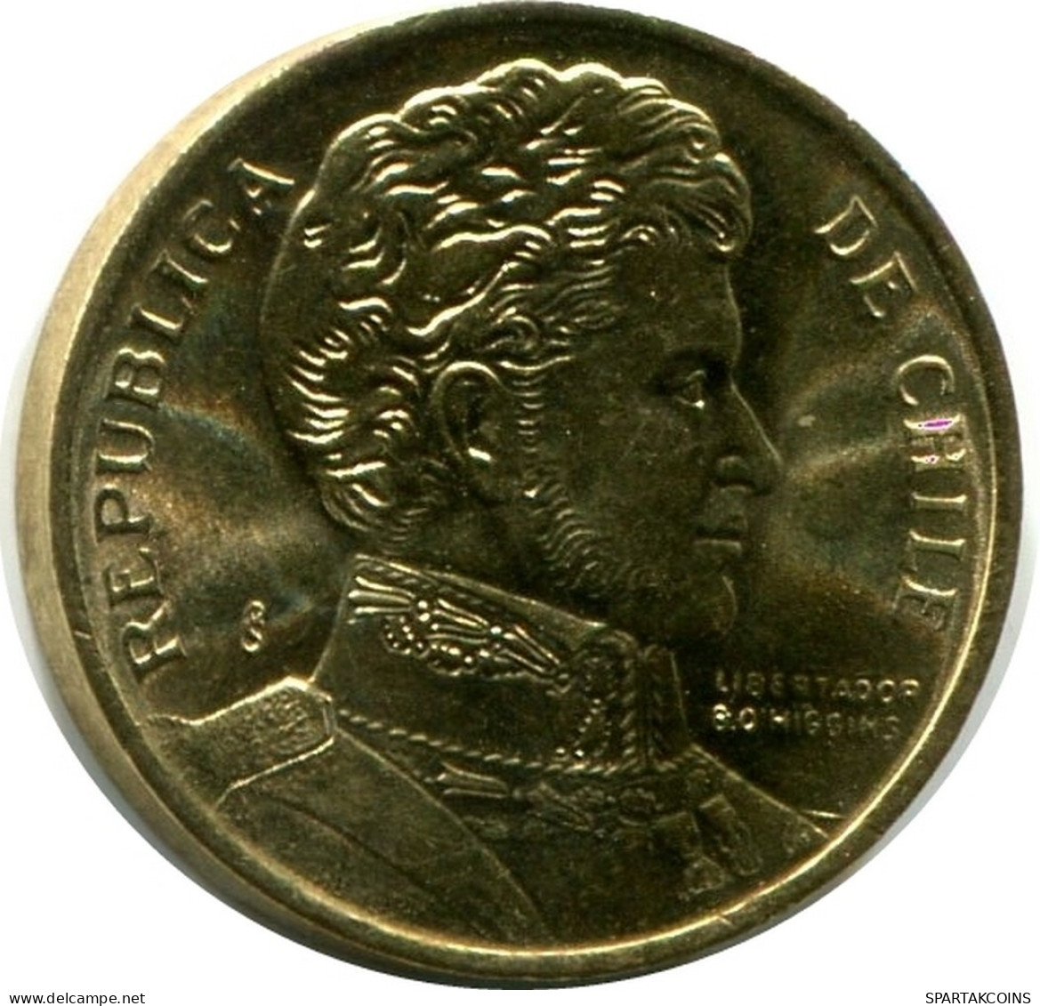 1 PESO 1990 CHILE UNC Coin #M10143.U.A - Cile