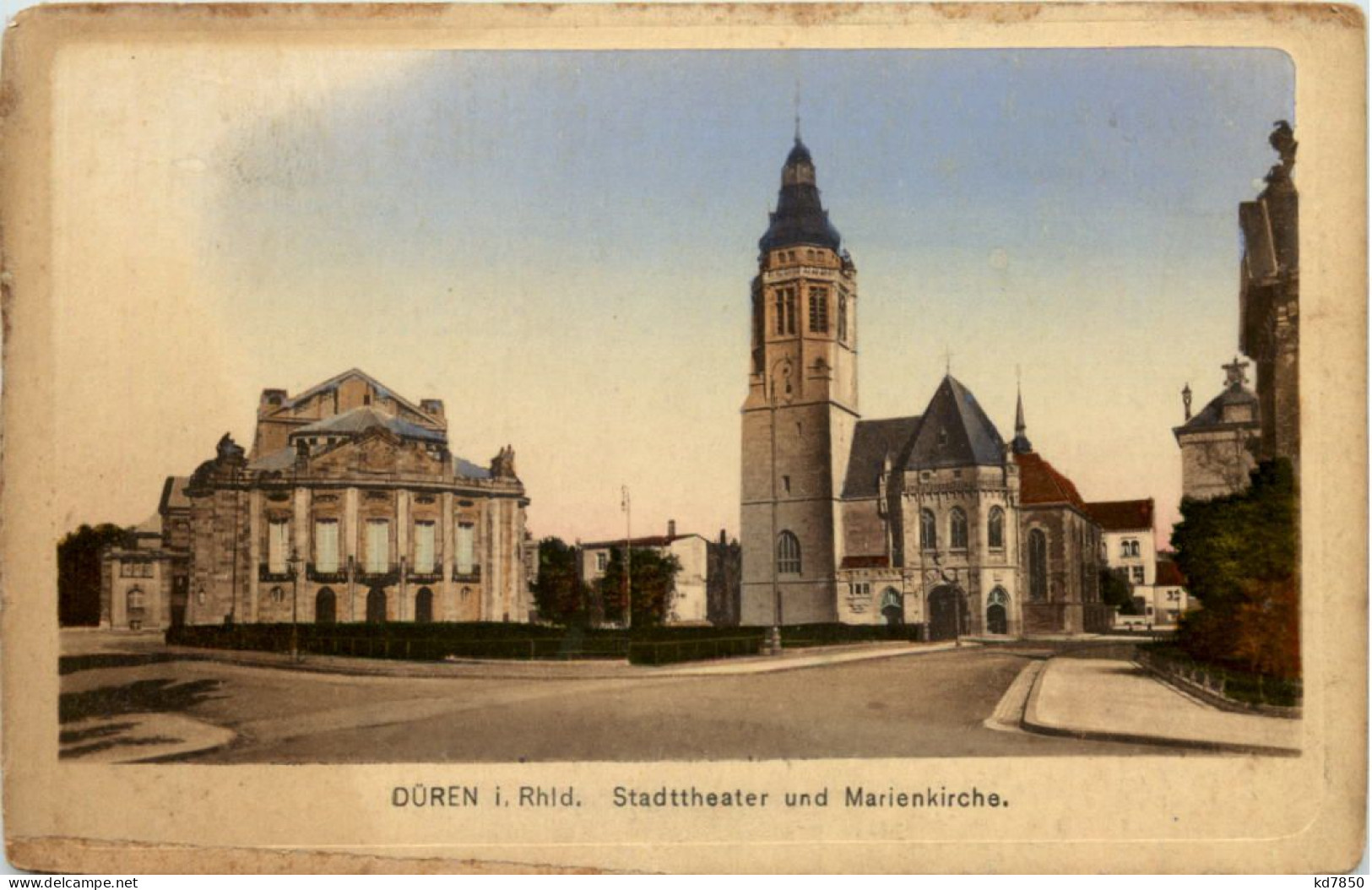 Düren, Stadttheater Und Marienkirche - Dueren